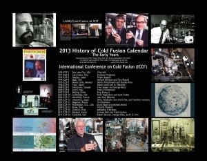 The back page of the 2013 History of Cold Fusion Calendar lists all the ICCFs held.