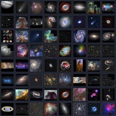 Hubble-montage